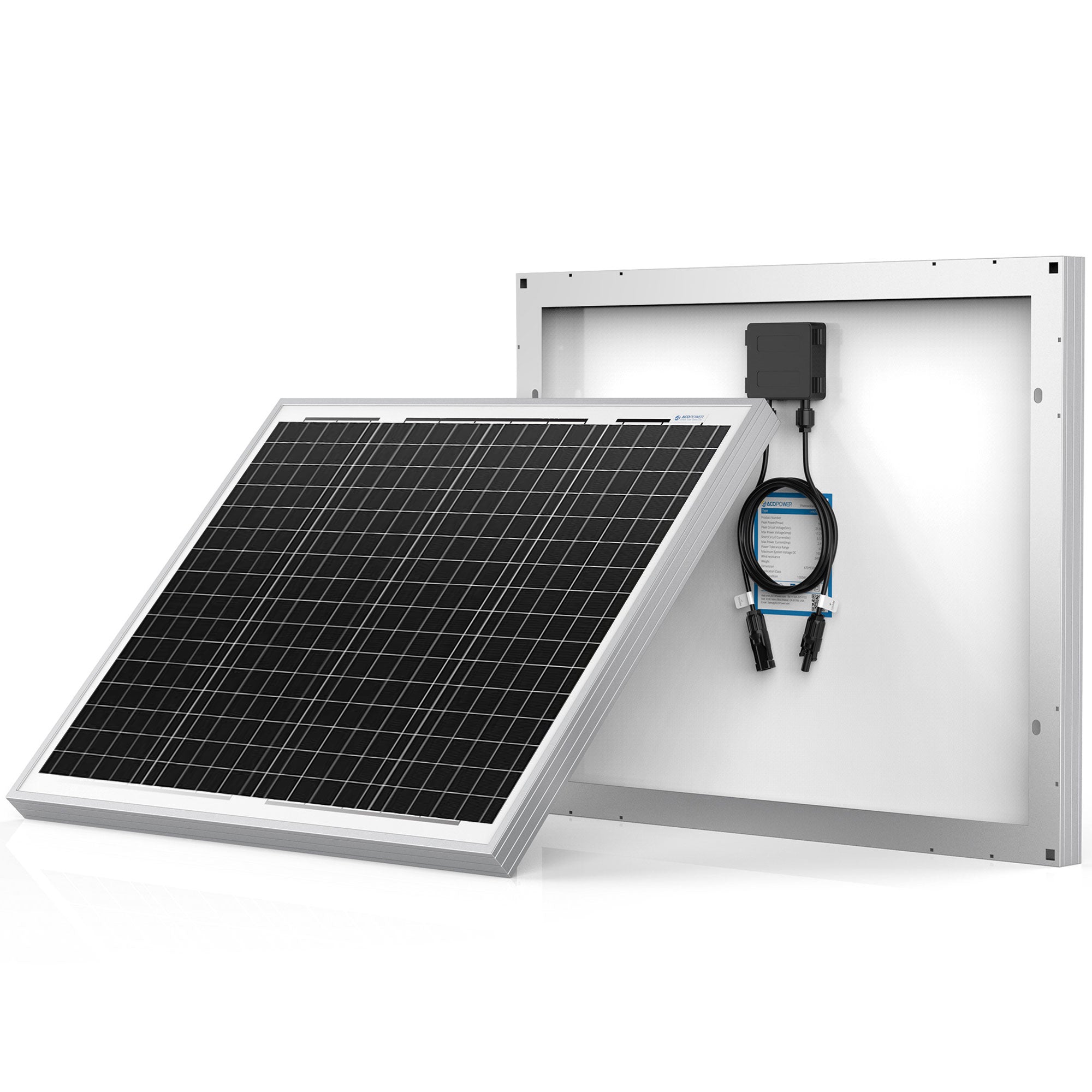 ACOPOWER Mono Solar Panel——5W, 10W, 20W, 30W, 50W