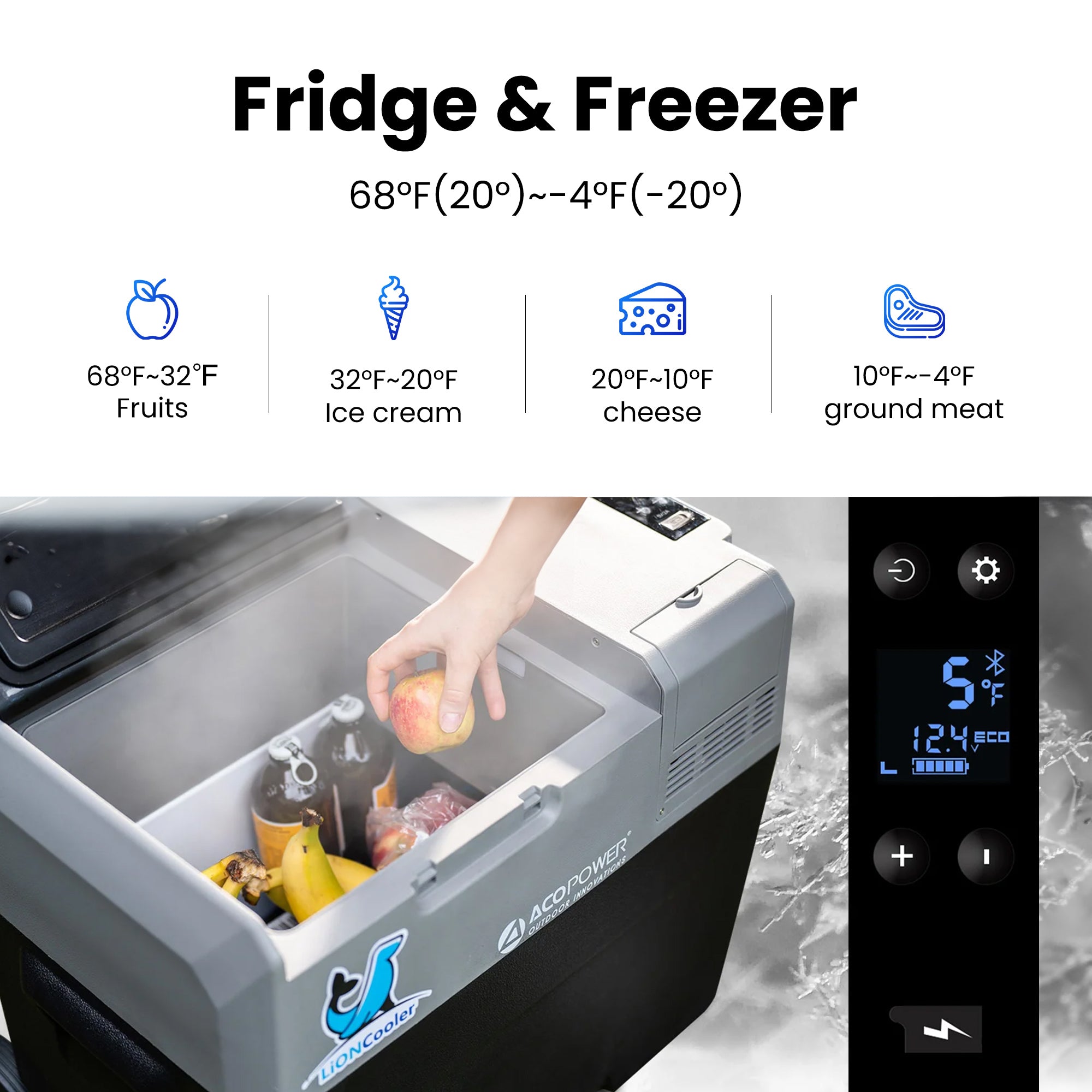 ACOPOWER LiONCooler Pro Portable Solar Fridge Freezer——30L,40L,50L